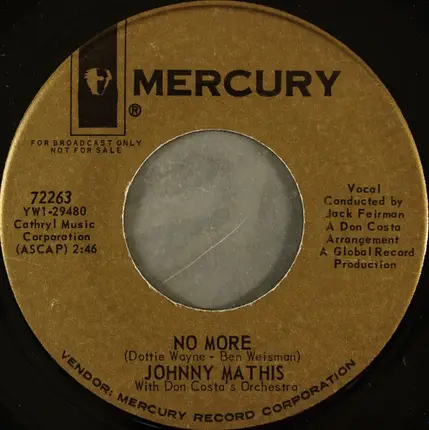 Johnny Mathis With Don Costa Orchestra - The Fall Of Love