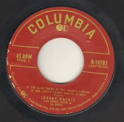 Johnny Mathis With Percy Faith & His Orchestra - Warm Vol. 3