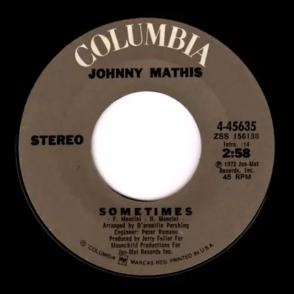 Johnny Mathis - Make It Easy On Yourself