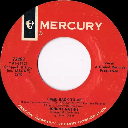 Johnny Mathis - On A Clear Day You Can See Forever