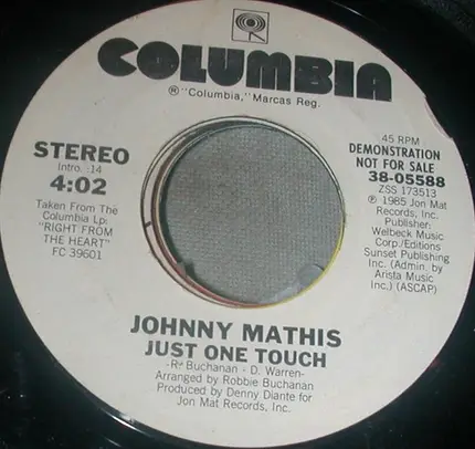 Johnny Mathis - Just One Touch