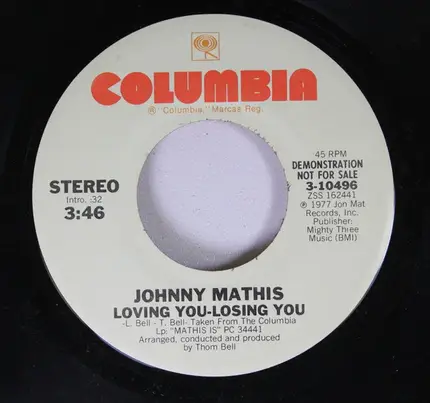Johnny Mathis - Loving You, Losing You