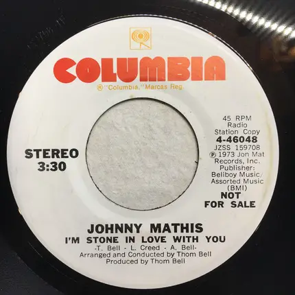 Johnny Mathis - Sweet Child / I'm Stone In Love With You