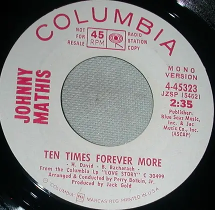 Johnny Mathis - Ten Times Forever More