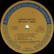 Double LP - Johnny Mathis - The Early Years