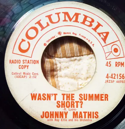 Johnny Mathis - There You Are / Wasn't The Summer Short?