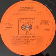 LP - Johnny Mathis - Today's Great Hits / You've Got A Friend