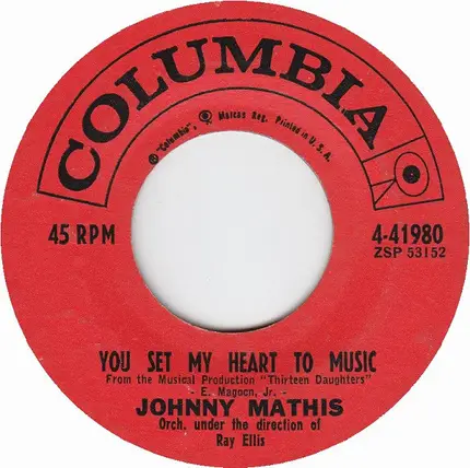 Johnny Mathis - You Set My Heart To Music / Jenny