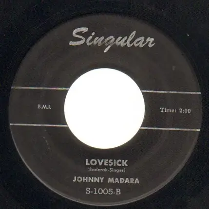 Johnny Madara - Be My Girl / Lovesick