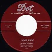 Johnny Maddox - I Never Knew / Chicken Reel