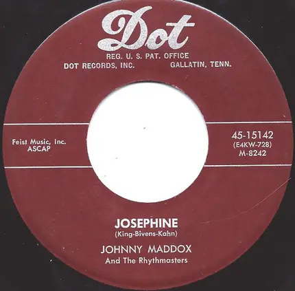 Johnny Maddox And The Rhythmasters - Johnny's Boogie Blues / Josephine