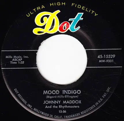 Johnny Maddox And The Rhythmasters - Rock And Roll Medley / Mood Indigo