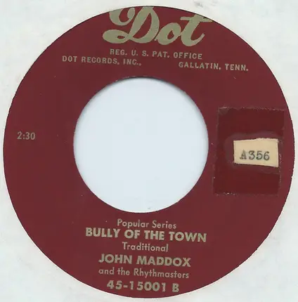 Johnny Maddox And The Rhythmasters - San Antonio Rose / Bully Of The Town