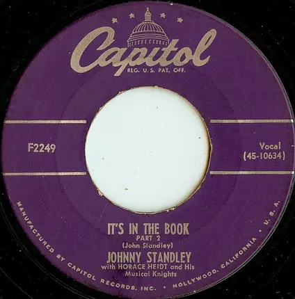 Johnny Standley - It's In The Book