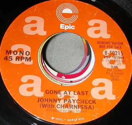 Johnny Paycheck With Charnissa - Gone At Last