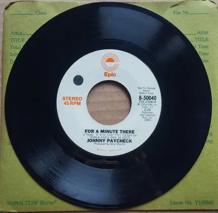 Johnny Paycheck - For A Minute There