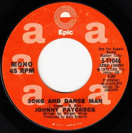 Johnny Paycheck - Song & Dance Man