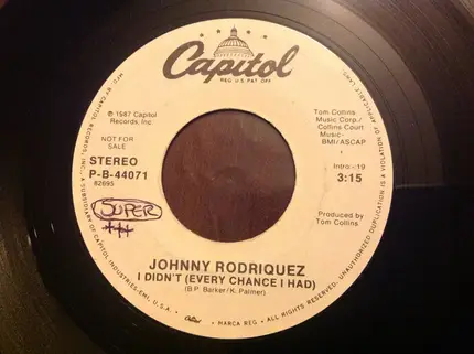 Johnny Rodriguez - I Didn't (Every Chance I Had)