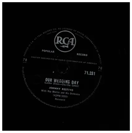 Johnny Restivo - Our Wedding Day