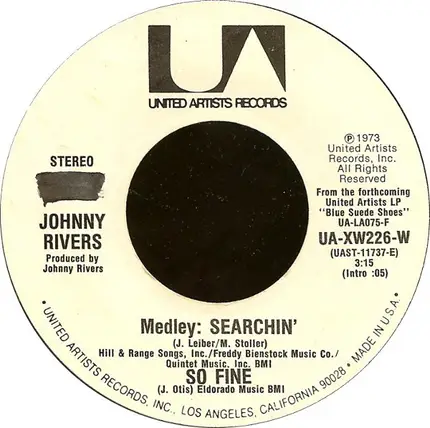 Johnny Rivers - Medley: Searchin' / So Fine