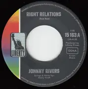 7inch Vinyl Single - Johnny Rivers - Right Relations