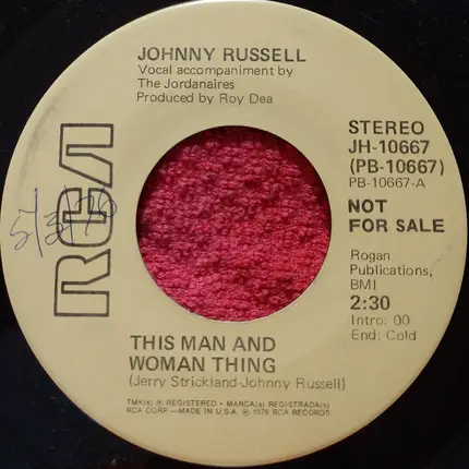 Johnny Russell - This Man And This Woman Thing