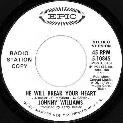 Johnny Williams - He Will Break Your Heart
