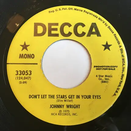 Johnny Wright - Don't Let The Stars Get In Your Eyes