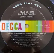 LP - Johnny Wright - Hello Vietnam - Mono