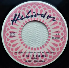 Johnny Tillotson - I Got A Feeling