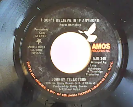 Johnny Tillotson - I Don't Believe In If Anymore