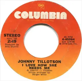 Johnny Tillotson - I love how she needs me