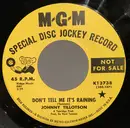 7inch Vinyl Single - Johnny Tillotson - Don't Tell Me It's Raining