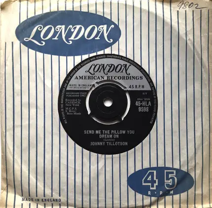 Johnny Tillotson - Send Me The Pillow You Dream On