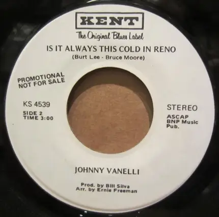 Johnny Vanelli - Alone We Have Nothing / Is It Always This Cold In Reno