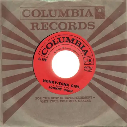 Johnny Cash - Second Honeymoon / Honky-Tonk Girl