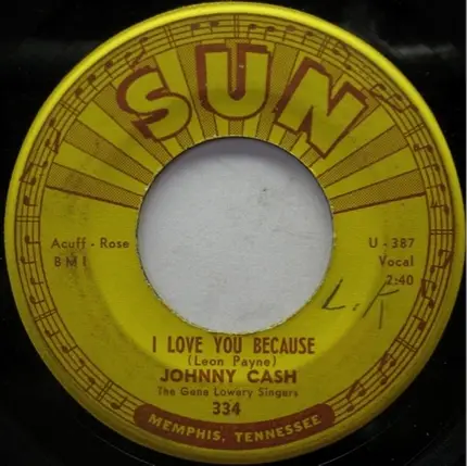 Johnny Cash & The Tennessee Two / Johnny Cash - Straight A's In Love / I Love You Because