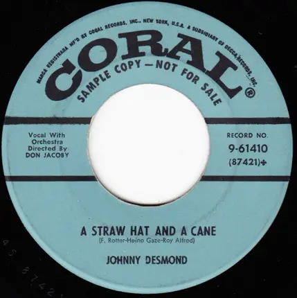 Johnny Desmond - Togetherness / A Straw Hat And A Cane