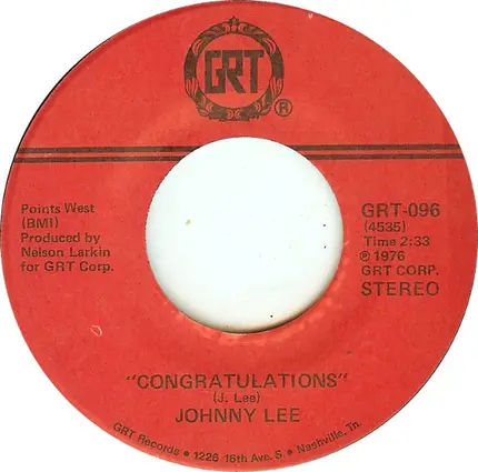 Johnny Lee - Congratulations