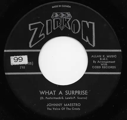 Johnny Maestro - What A Surprise