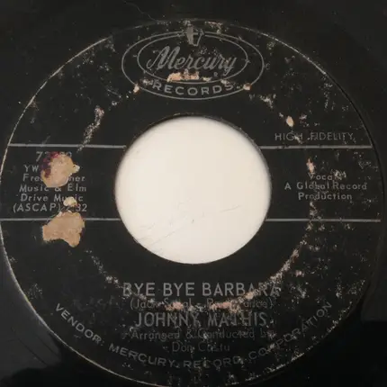 Johnny Mathis - A Great Night For Crying / Bye Bye Barbara