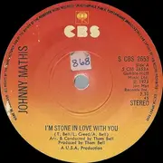7inch Vinyl Single - Johnny Mathis - I'm Stone In Love With You - Solid centre