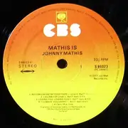 LP - Johnny Mathis - Mathis Is...