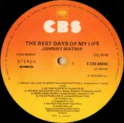 LP - Johnny Mathis - The Best Days Of My Life
