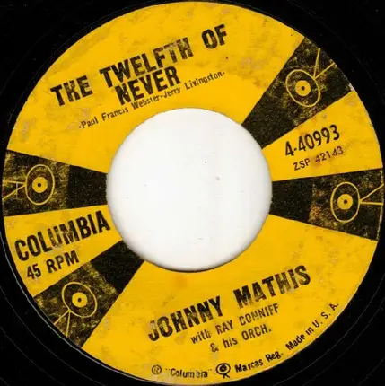 Johnny Mathis With Ray Conniff's Orchestra - Chances Are