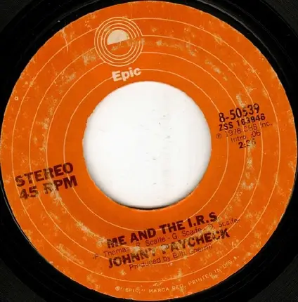 Johnny Paycheck - Georgia In A Jug / Me And The I.R.S.