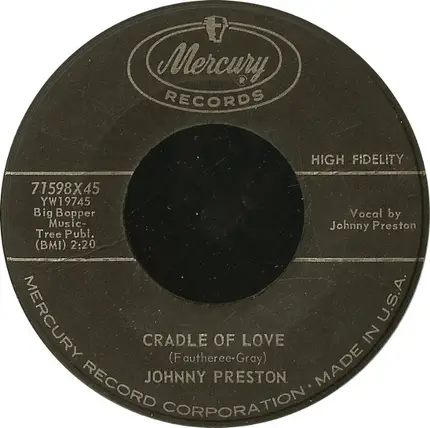 Johnny Preston - Cradle Of Love