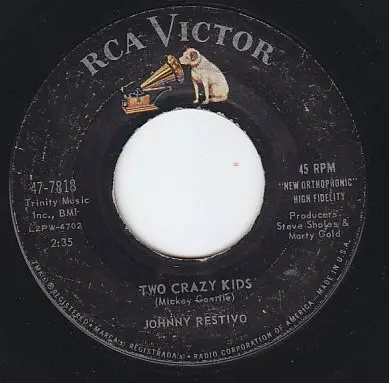 Johnny Restivo - Two Crazy Kids