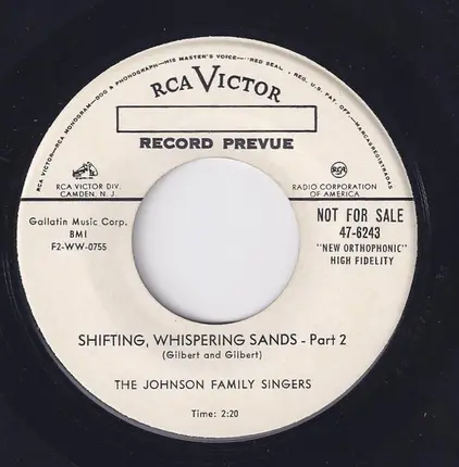Johnson Family Singers - Shifting, Whispering Sands