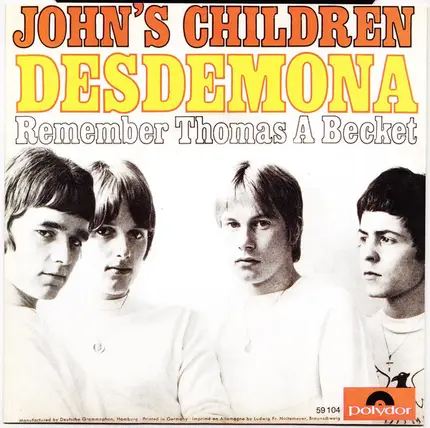 John's Children - Desdemona